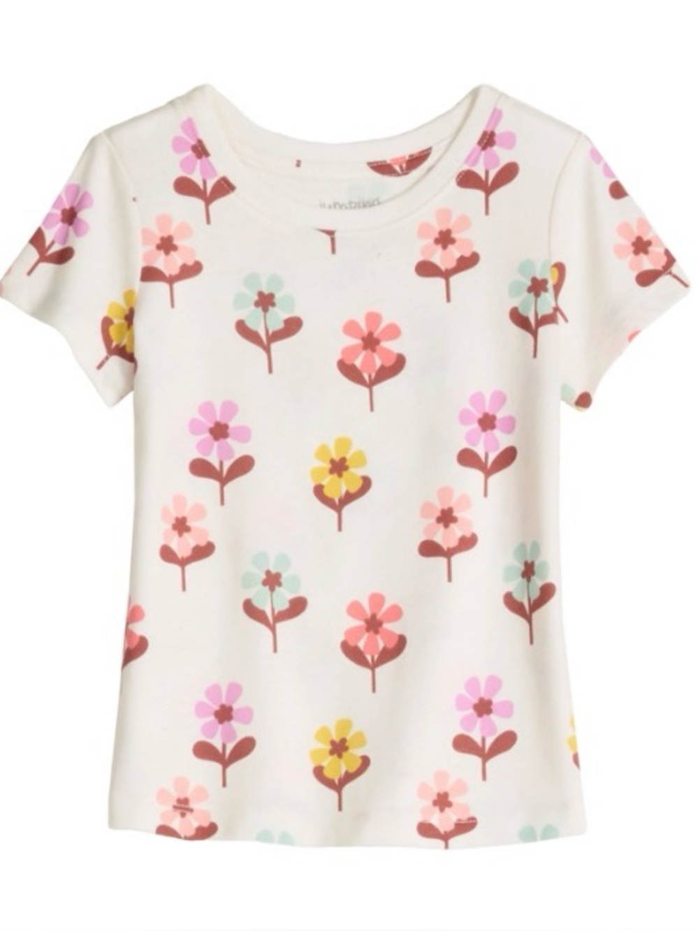 Girls Jumping Beans® Short Sleeve Flower Tee Size 8